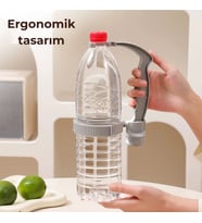 ShopyTech Ayarlanabilir İçecek Şişe Taşıma Sapı Ergonomik Tutma Kolu Şişe Açacaklı Su Yağ Şişesi Kul