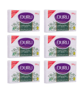 Duru Beyaz Kalıp Sabun 800 gr  x 6 Adet