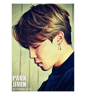 Bts Jimin Portre Tablo Ahşap Poster Dekoratif Kod3402