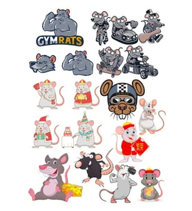 Fare Sticker Set-2 15 Parça Telefon, Tablet, Defter, Laptop Sticker