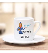 Hostes Türk Kahve Fincanı (Beyaz)