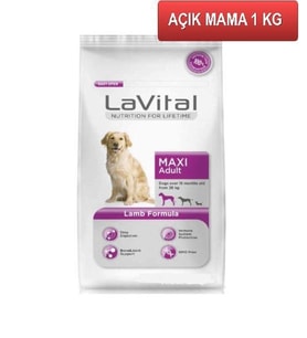 LaVital Kuzu Etli Büyük Irk Yetişkin Köpek Maması 1 Kg AÇIK