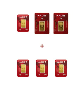 Nadir Gold 24 Ayar 14 Gram Külçe Altın (2 Adet 5 Gram Külçe Altın + 4 Adet 1 Gram Külçe Altın )