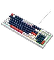 Everest KB-98 SILENT Mavi/Beyaz/Kırmızı SESSİZ Rainbow Q Membrane Oyuncu Klavyesi