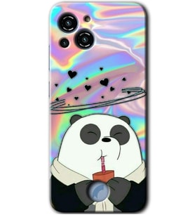 Reeder S23 Pro Max Kılıf HD Desen Baskılı Arka Kapak - Milkshake Panda
