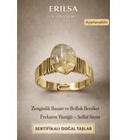 Sertifikalı Şeffaf Sitrin Doğal Taş Yüzük – Bolluk Bereket Enerji Ayarlanabilir (Çok Renkli)
