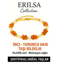 Sertifikalı İnci ve Turuncu Akik Taşı Bileklik – Enerji ve Zarafet (Çok Renkli)