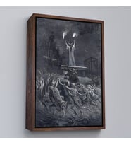 Çerçeveli Şabat Dansı Duvar Tablosu, Gustave Dore (Siyah)
