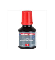 Edding Tahta Kalem Mürekkebi Damlalıklı 30 ML Kırmızı 2 Li Beyaz Tahta Kalem Mürekkebi