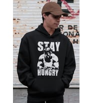 Stay Hungry Arnold Bodybuilding Fitness Gym Baskılı Unisex Oversize Sporcu Hoodie