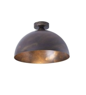 MYLİGHTS ESKİTME FIRCALI PLOFONYER TAVAN AVİZE RETRO RUSTİK  VİNTAGE AVİZE ARMATÜR  40 CM (Siyah)