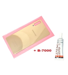 Samsung Galaxy A7 A750 Arka Pil Batarya Kapağı (CAM+B-7000) GOLD