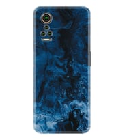 General Mobile Gm 22 Pro Kılıf Silikon Desen Özel Seri Blue Zigzag 1687