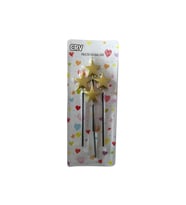 4'lü Pasta Mum Gold Yıldız