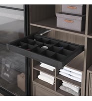 Antrasit Gizli Blum Tandem Raylı Frenli Bölmeli Aksesuarlık Seti S6715-6718