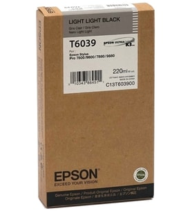 Tonersepeti Epson T6039-C13T603900 Orjinal Açık Açık Siyah Kartuş