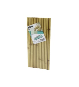 D.GEN  DÜZ KANALLI  ÇİFT TARAF=DÜZ - KANALLI AHŞAP BAMBU SERVİS SUNUM TAHTASI  17 X 39 X 1.5CM