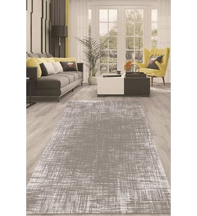 Dijital Kaymaz Taban Yıkanabilir Modern Renkli Salon Halısı Mutfak Halısı Yolluk ND-HT-1291 (Gri)