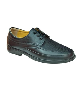 Serhan Ayakkabı 08-L2 Erkek Siyah (40-44) Deri Comfort Ayakkabı
