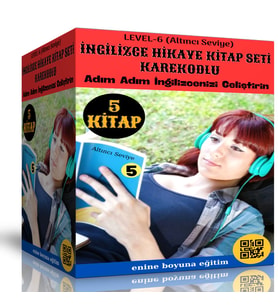 İngilizce Hikaye Seti Level-6 (Karekodlu 5 Kitap)