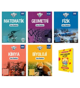 TYT IceBerg Matematik Geometri Fizik Kimya ve Biyoloji Soru Bankası Sayısal 5li Set