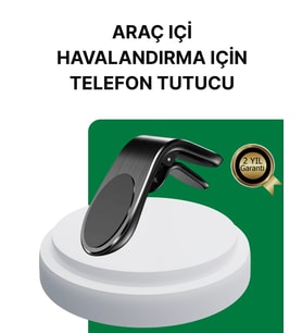 360° Ayarlanabilir Araç Telefon Tutucu - Tüm Telefonlarla Uyumlu