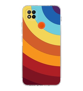 Xiaomi Redmi 10A  Kamera Korumalı Kapak Renk Cümbüşü Tasarımlı Şeffaf  Kılıf