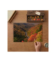 Virginia Blackwater Kanyonu Tasarımı 240 parça Ahşap Puzzle Ahşap Kutuda MP08134
