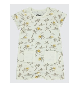Civil Baby Erkek Bebek Patiksiz Tulum 6-18 Ay Ekru (Ekru)