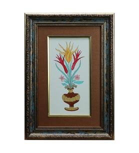 e38 EL İŞÇİLİĞİ VAZOLU BUKET TABLO - 33*47 CM - 6545