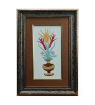 e38 EL İŞÇİLİĞİ VAZOLU BUKET TABLO - 33*47 CM - 6545