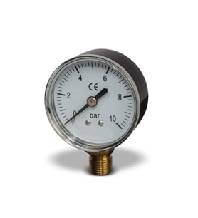 Manometre 10Bar-1/4 Dıştan Dişli-Alttan Bağlantı-Çap 50Mm