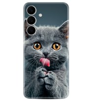 Samsung Galaxy S25 FE Kılıf Boutique Baskılı Resimli Komik Kedi Pcode -008