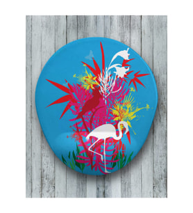 Filamingo Renkli Oval Bilek Destekli Mouse Pad