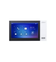Dahua VTH2421FW-P 7" TFT LCD Dokunmatik Ekran Çok Yönlü Mikrofon Villa Tipi İntercom İç Ünite Bayaz Kasa