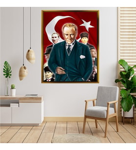 ÇERÇEVELİ ATATÜRK TABLO S288