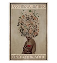 Zihnini Kaybet Ruhunu Bul Müzik Ve Şarap Sanat Ev Dekorasyonu Poster Tablo Ahşap Poster Dekoratif