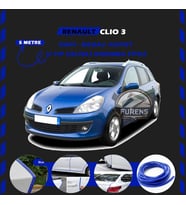 Renault Clio 3 Oto Araç Kapı Koruma Fitili 5metre Parlak Mavi Renk