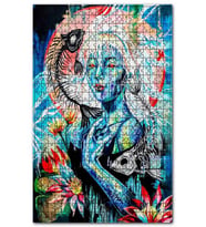 Cakapuzzle Gerçeküstü Resimler Balık Burcu Görseli Puzzle Yapboz MDF (Ahşap) (120 Parça)