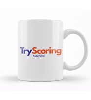 Rugby Union Try Scoring Machine Logo Kupa Bardak Porselen