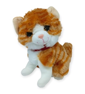 Sesli Peluş Kedi 25 cm - Sarı