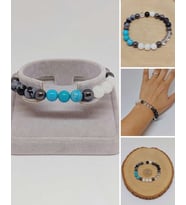 Akrep Burcu Doğal Taş 8mm Unisex Bileklik (55736)
