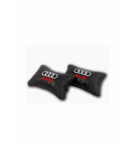 Audi A4 koltuk koltuk kılıf uyumlu yastık - araç logo ve marka nakışlı 2li set