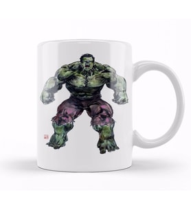 Hulk Mad Roar Marvel Superhero Power Bruce Kupa Bardak Porselen