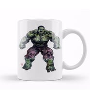 Hulk Mad Roar Marvel Superhero Power Bruce Kupa Bardak Porselen