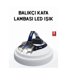 Profesyonel Şarjlı LED Far – IPX5 Suya Dayanıklı, 4 Işık Modu, Hareket Sensörlü