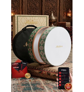 Midex BR-410 Kaliteli Bendir Def Akort Ayarlı EL Tutma Oyuklu Çantalı
