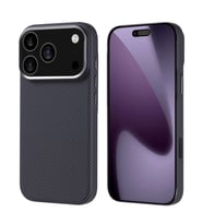 iPhone 17 Pro Karbon Fiber Desenli ve Magsafe Şarj Özellikli Ultra Slim Phantom Premium Sert PC Kapak