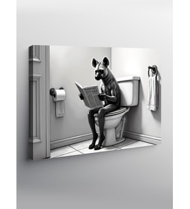 Kanvas Tablo Banyo Okuyucu Figür