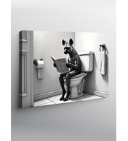 Kanvas Tablo Banyo Okuyucu Figür